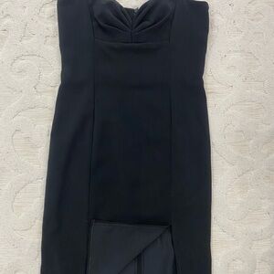 Elegant Black Strapless Dress